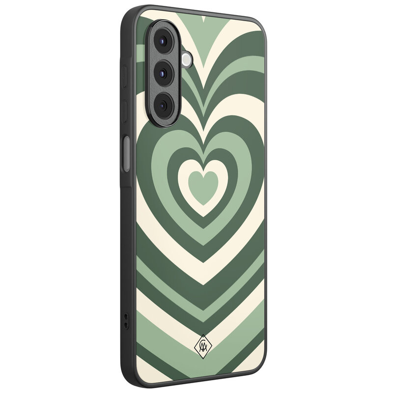 Casimoda Samsung Galaxy A16 hoesje - Hart swirl groen