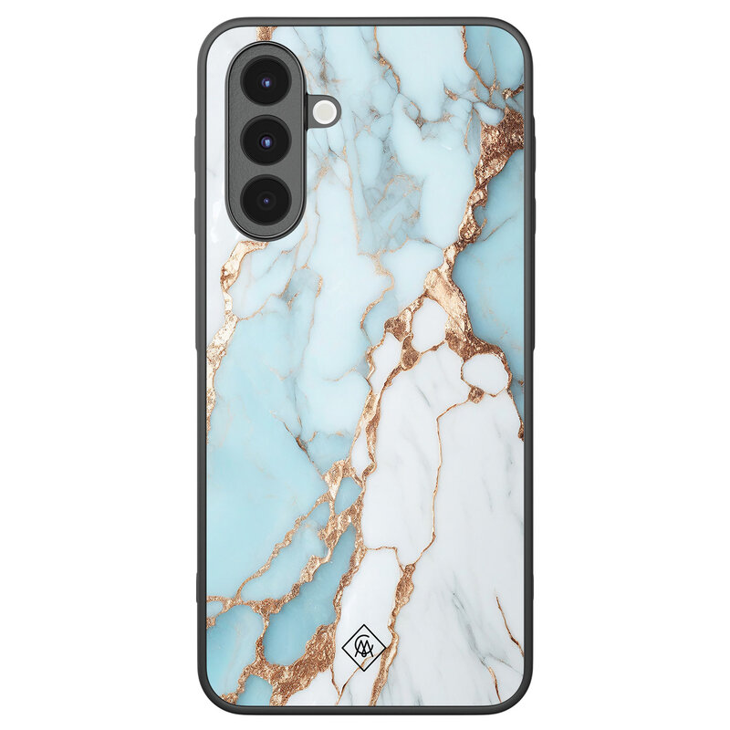 Casimoda Samsung Galaxy A16 hoesje - Marmer lichtblauw