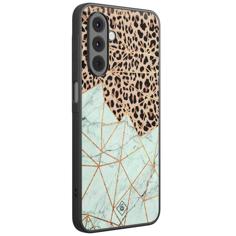 Casimoda Samsung Galaxy A16 hoesje - Luipaard marmer mint