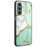 Casimoda Samsung Galaxy A16 hoesje - Marmer mint goud