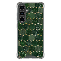 Casimoda Samsung Galaxy S25 FE shockproof hoesje - Kubus groen