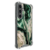 Casimoda Samsung Galaxy S25 FE shockproof hoesje - Green waves