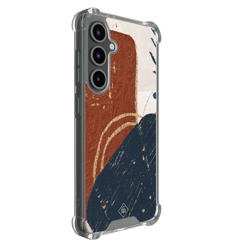 Casimoda Samsung Galaxy S25 FE shockproof hoesje - Abstract terracotta