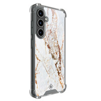 Casimoda Samsung Galaxy S25 FE shockproof hoesje - Marmer goud
