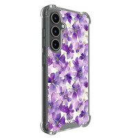 Casimoda Samsung Galaxy S25 FE shockproof hoesje - Floral violet