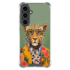 Casimoda Samsung Galaxy S25 FE shockproof hoesje - Luipaard hipster