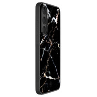Casimoda Samsung Galaxy S25 FE hoesje - Marmer zwart