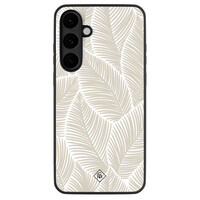 Casimoda Samsung Galaxy S25 FE hoesje - Palmy leaves beige