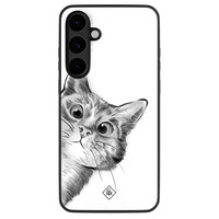 Casimoda Samsung Galaxy S25 FE hoesje - Peekaboo kat