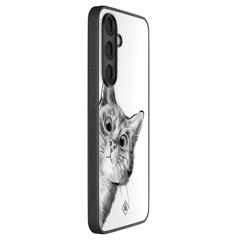 Casimoda Samsung Galaxy S25 FE hoesje - Peekaboo kat