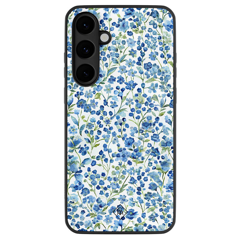 Casimoda Samsung Galaxy S25 FE hoesje - Vintage blue floral