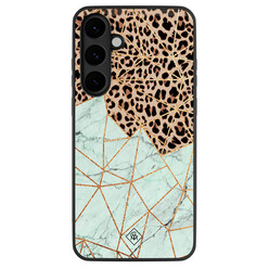 Casimoda Samsung Galaxy S25 FE hoesje - Luipaard marmer mint