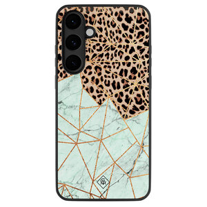 Casimoda Samsung Galaxy S25 FE hoesje - Luipaard marmer mint