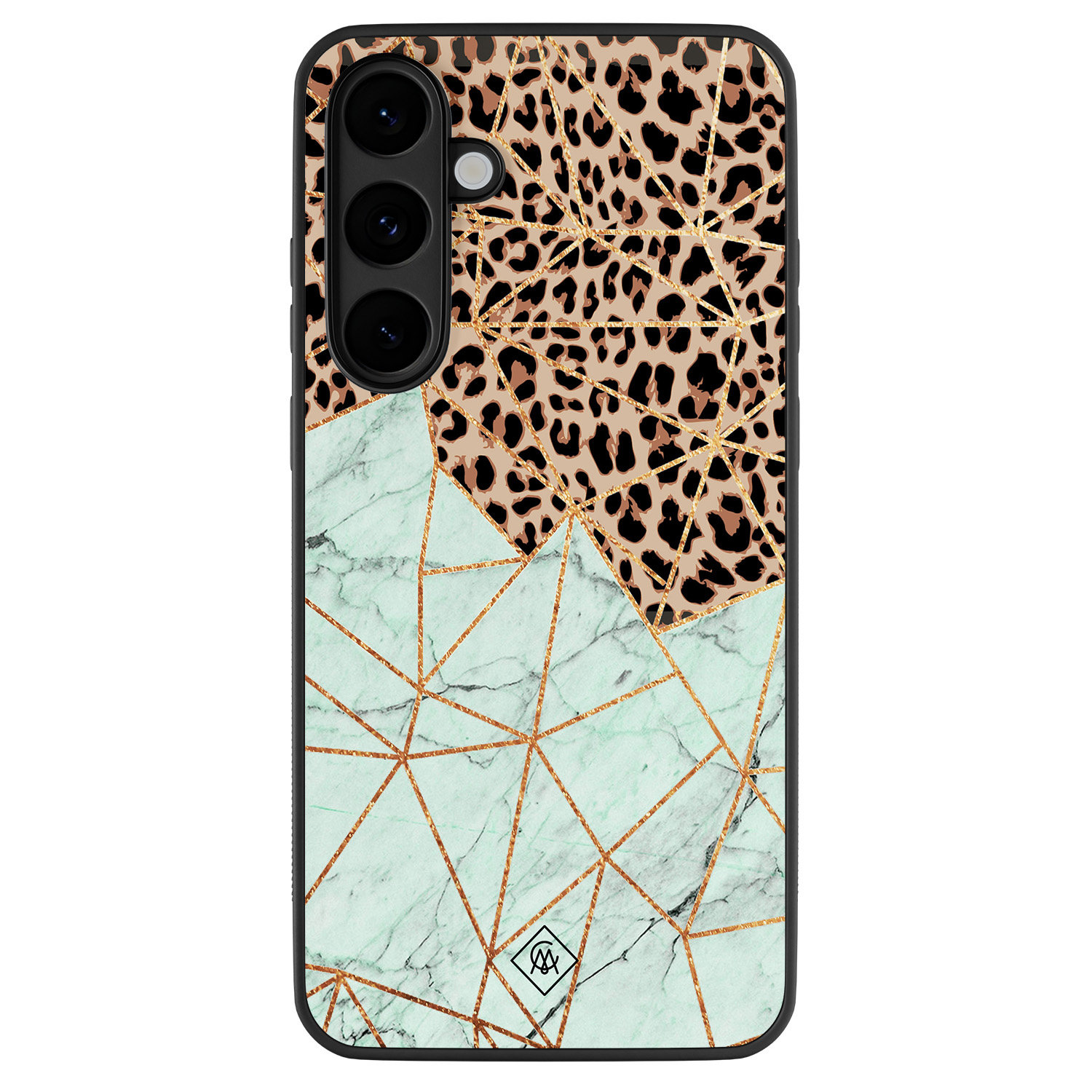 Samsung Galaxy S25 FE hoesje Luipaard marmer mint