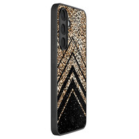 Casimoda Samsung Galaxy S25 FE hoesje - Chevron luipaard