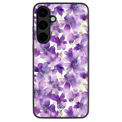 Casimoda Samsung Galaxy S25 FE hoesje - Floral violet