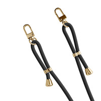 Casimoda Samsung Galaxy S25 FE hoesje met zwart koord - Hart streepjes