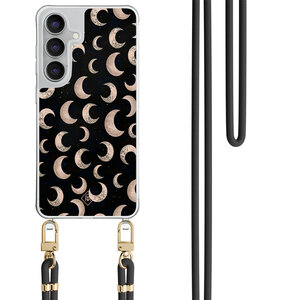 Casimoda Samsung Galaxy S25 FE hoesje met zwart koord - Moons