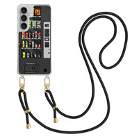 Casimoda Samsung Galaxy S25 FE hoesje met zwart koord - Snoepautomaat