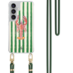 Casimoda Samsung Galaxy S25 FE hoesje met groen koord - Kreeft