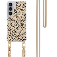Casimoda Samsung Galaxy S25 FE hoesje met beige koord - Spot on