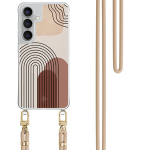 Casimoda Samsung Galaxy S25 FE hoesje met beige koord - Warm curves