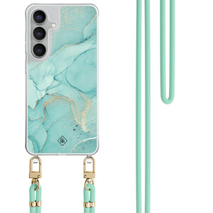 Casimoda Samsung Galaxy S25 FE hoesje met mint koord - Touch of mint