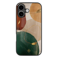 Casimoda iPhone 17 glazen hardcase - Earthy luxe