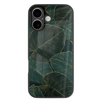 Casimoda iPhone 17 glazen hardcase - Monstera leaves