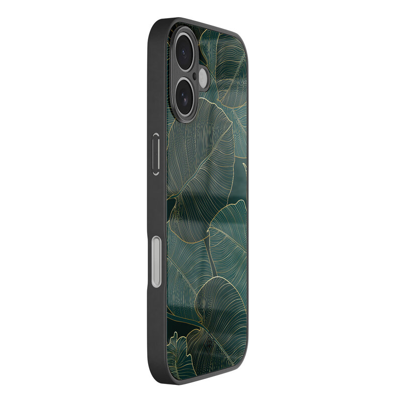 Casimoda iPhone 17 glazen hardcase - Monstera leaves