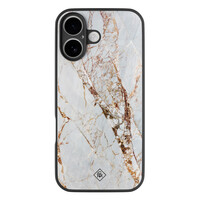 Casimoda iPhone 17 glazen hardcase - Marmer goud