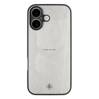 Casimoda iPhone 17 glazen hardcase - Vive la vie
