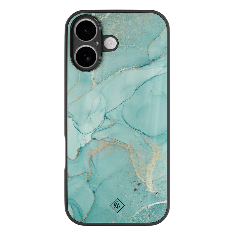Casimoda iPhone 17 glazen hardcase - Touch of mint