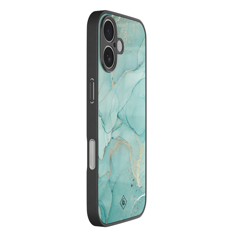 Casimoda iPhone 17 glazen hardcase - Touch of mint