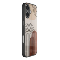 Casimoda iPhone 17 glazen hardcase - Warm curves