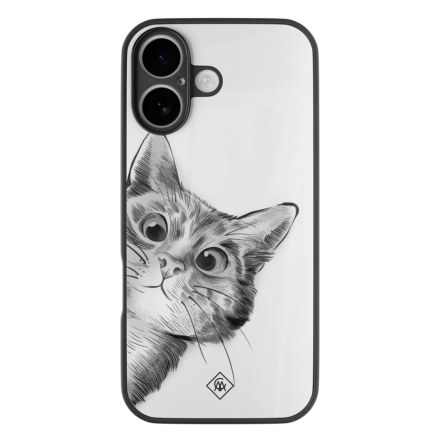 iPhone 17 glazen hardcase Peekaboo kat