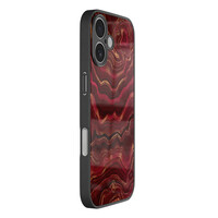 Casimoda iPhone 17 glazen hardcase - Agate rood