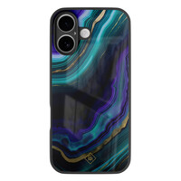 Casimoda iPhone 17 glazen hardcase - Smaragd paars groen