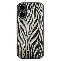 Casimoda iPhone 17 glazen hardcase - Zebra