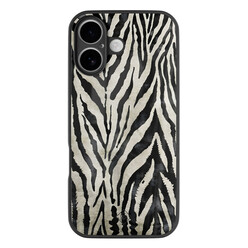 Casimoda iPhone 17 glazen hardcase - Zebra