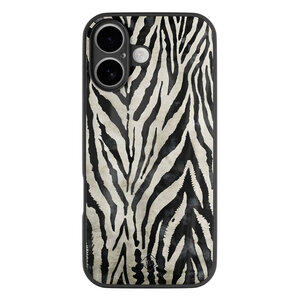 Casimoda iPhone 17 glazen hardcase - Zebra