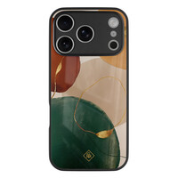 Casimoda iPhone 17 Pro glazen hardcase - Earthy luxe