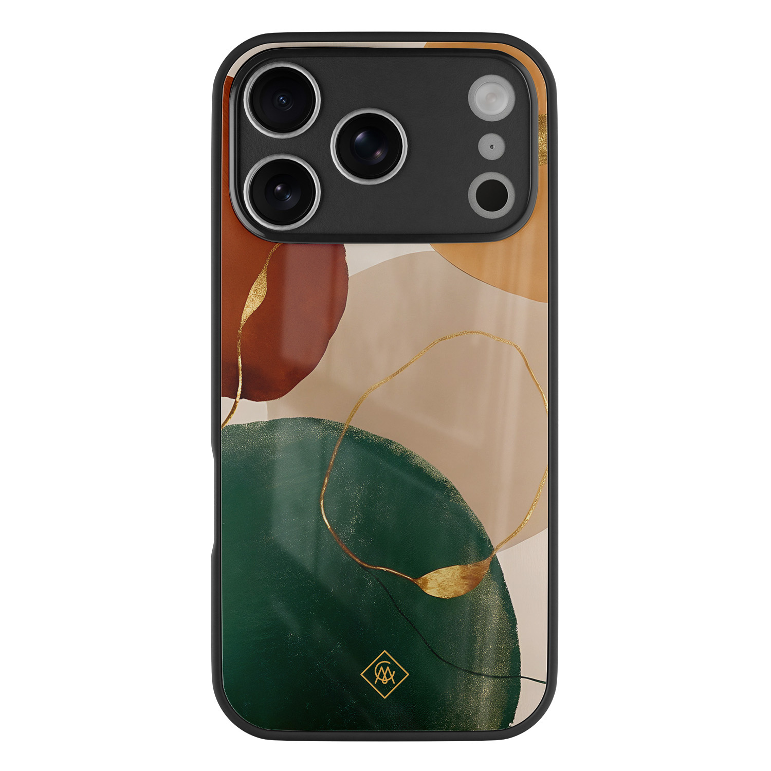 iPhone 17 Pro glazen hardcase Earthy luxe