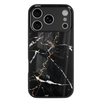 Casimoda iPhone 17 Pro glazen hardcase - Marmer zwart
