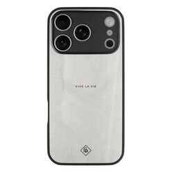 Casimoda iPhone 17 Pro glazen hardcase - Vive la vie