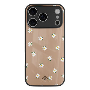 Casimoda iPhone 17 Pro glazen hardcase - Sweet daisies