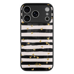 Casimoda iPhone 17 Pro glazen hardcase - Hart streepjes