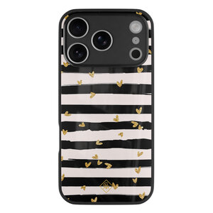 Casimoda iPhone 17 Pro glazen hardcase - Hart streepjes