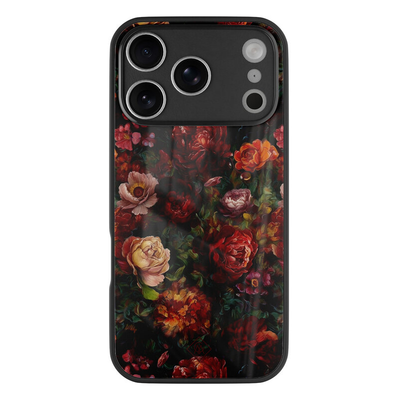 Casimoda iPhone 17 Pro glazen hardcase - Floral garden