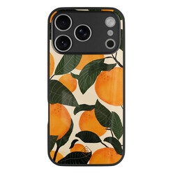 Casimoda iPhone 17 Pro Max glazen hardcase - Orange garden